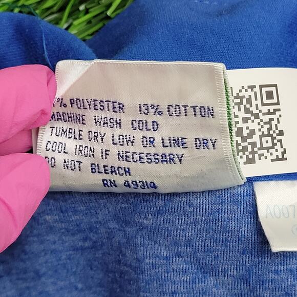 Vintage 90s Winning-Ways MOD Track Jacket Women M 19x23 Blue - Picture 7 of 13